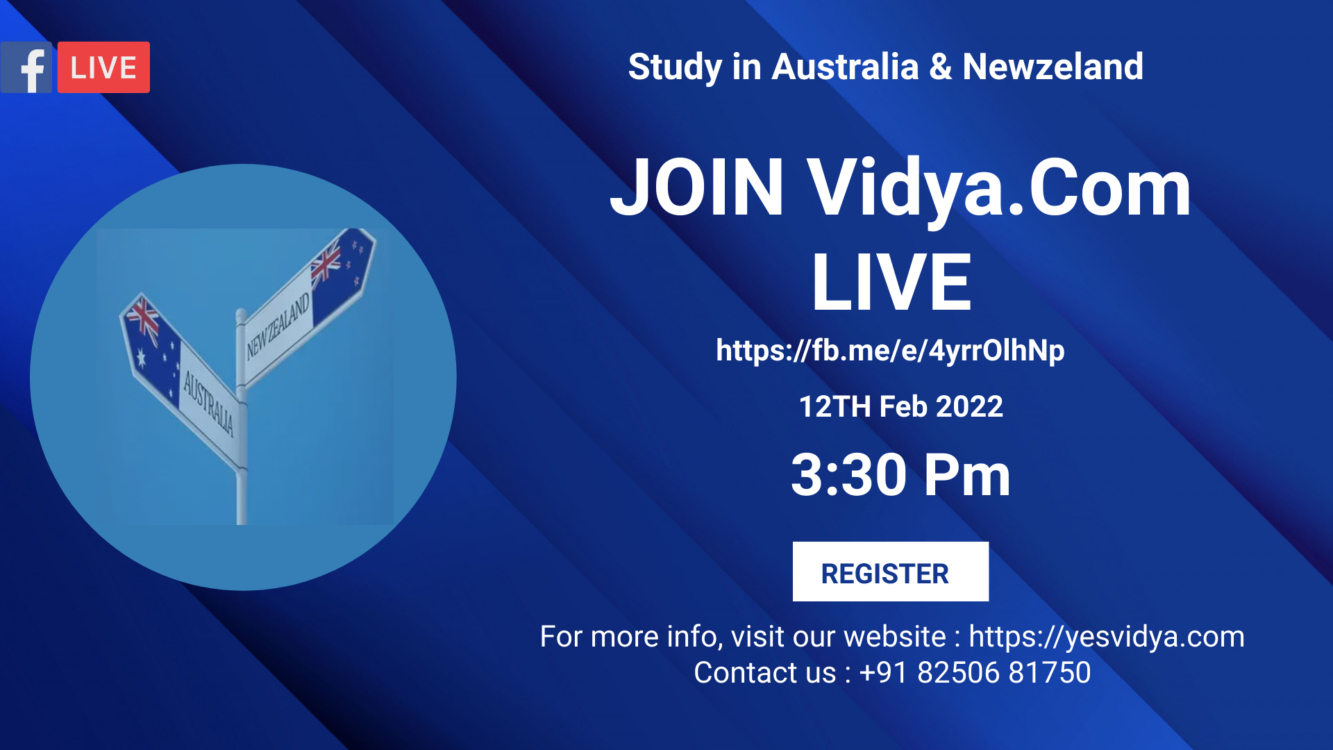 Study in Australia & New Zealand! Free Virtual Counselling Session.
